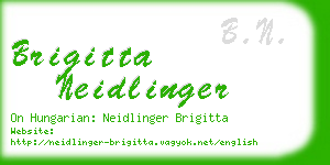 brigitta neidlinger business card